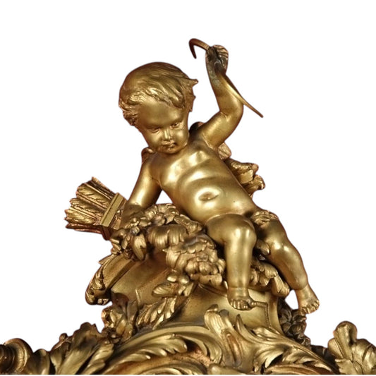 Léon MESSAGÉ (1842-1901) bronze clock - Antiquité Gallery