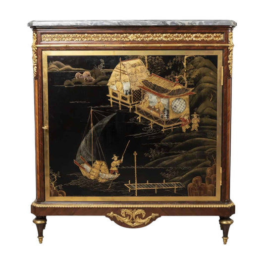 A French 19th Century Louis XVI St. Kingwood Meuble D’appui - Antiquité Gallery