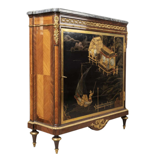 A French 19th Century Louis XVI St. Kingwood Meuble D’appui - Antiquité Gallery