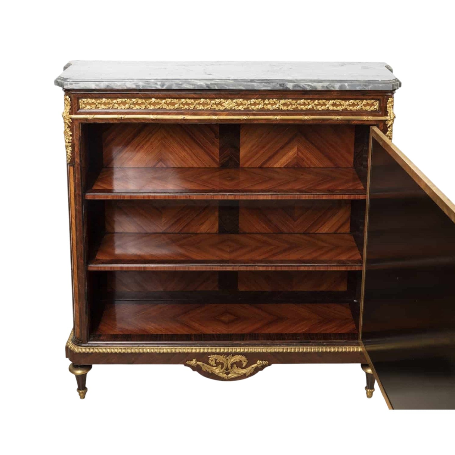 A French 19th Century Louis XVI St. Kingwood Meuble D’appui - Antiquité Gallery