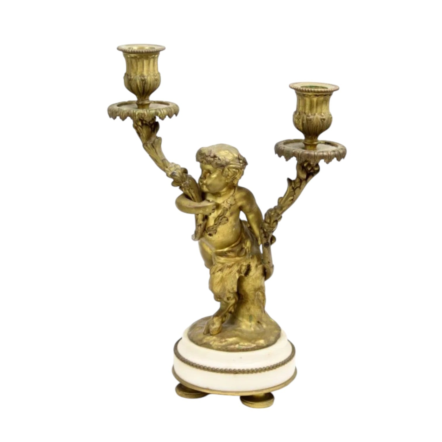 French Louis XVI Style Ormolu Mounted Marble Garniture Set - Antiquité Gallery