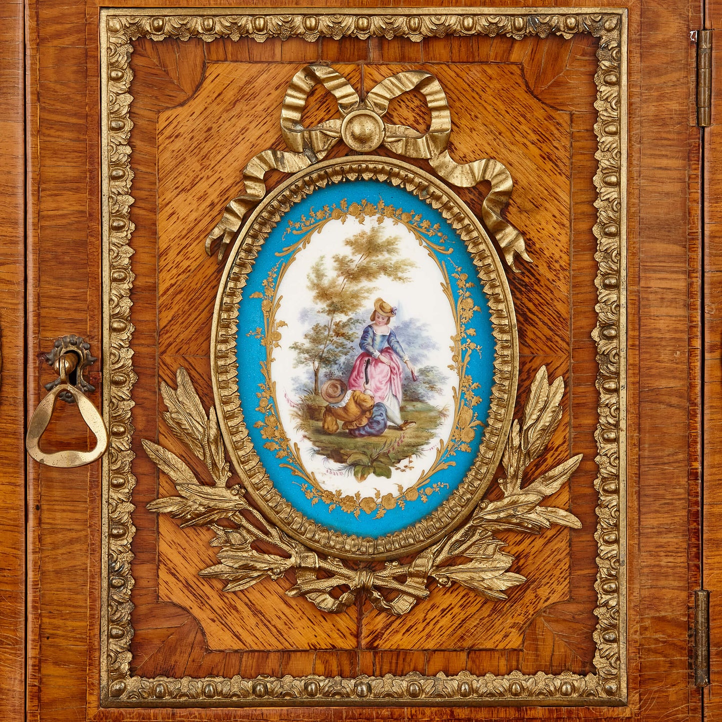 French Sèvres style porcelain and ormolu mounted bonheur du jour - Antiquité Gallery