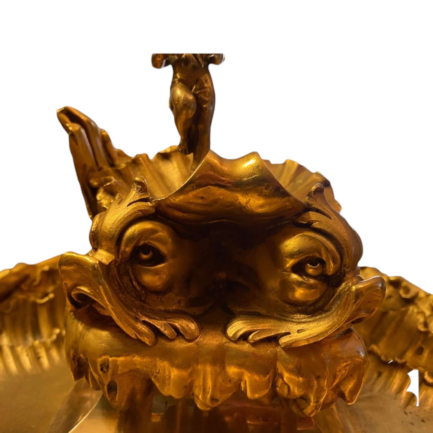 19th century bronze inkwell - Antiquité Gallery