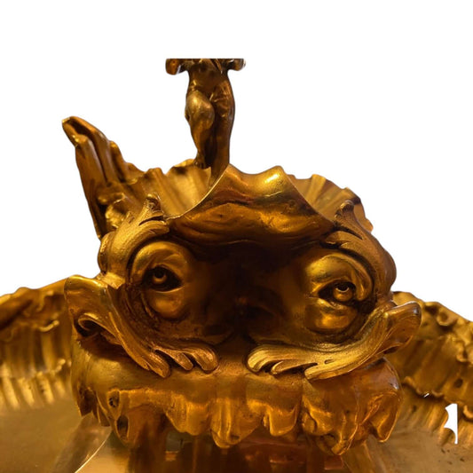 19th century bronze inkwell - Antiquité Gallery