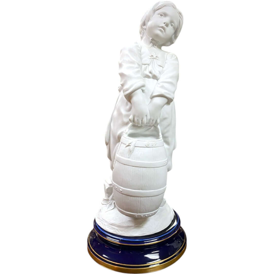Pair of Louis XVI Style Biscuit de Sèvres Porcelain Statues - Antiquité Gallery