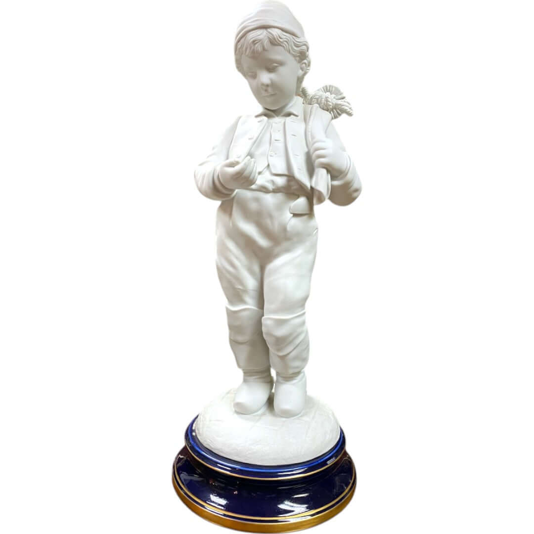 Pair of Louis XVI Style Biscuit de Sèvres Porcelain Statues - Antiquité Gallery