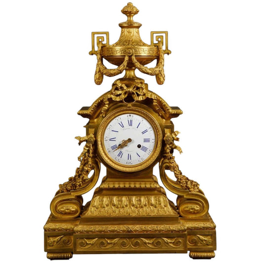 raingo frères bronze clock - Antiquité Gallery