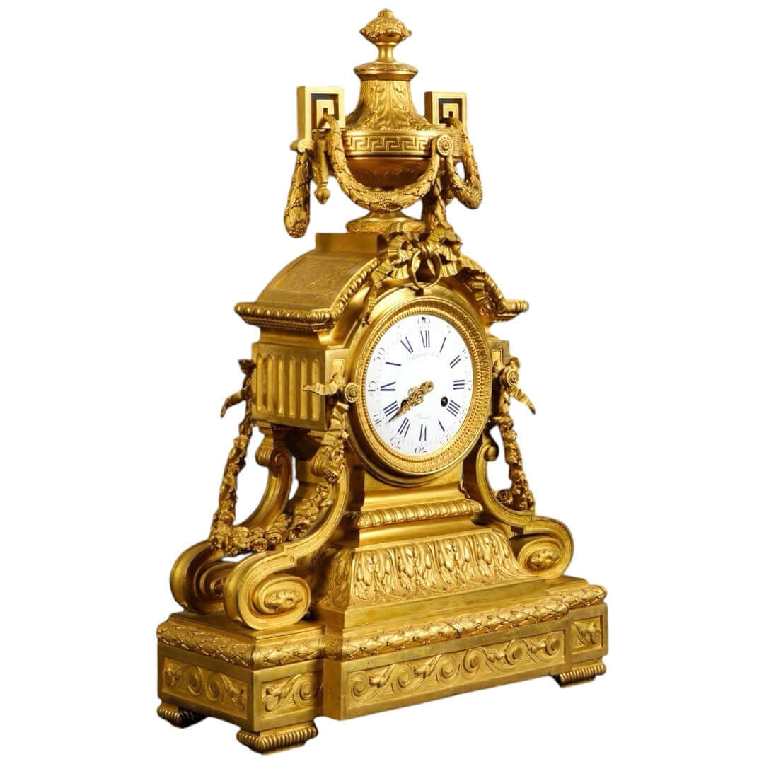 raingo frères bronze clock - Antiquité Gallery