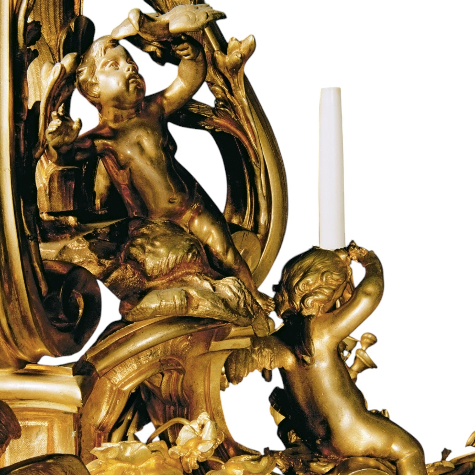 A FRENCH ORMOLU NINE-LIGHT CHANDELIER - Antiquité Gallery