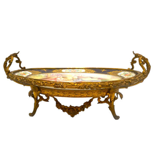 oval sevres plate - Antiquité Gallery
