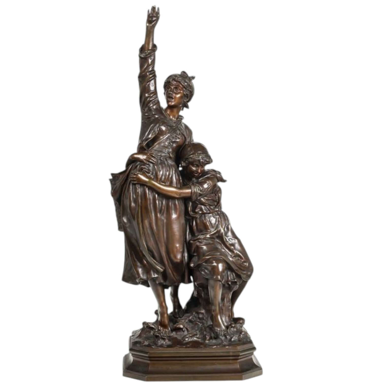 Marcel Debut (French, 1865-1933) bronze sculpture - Antiquité Gallery