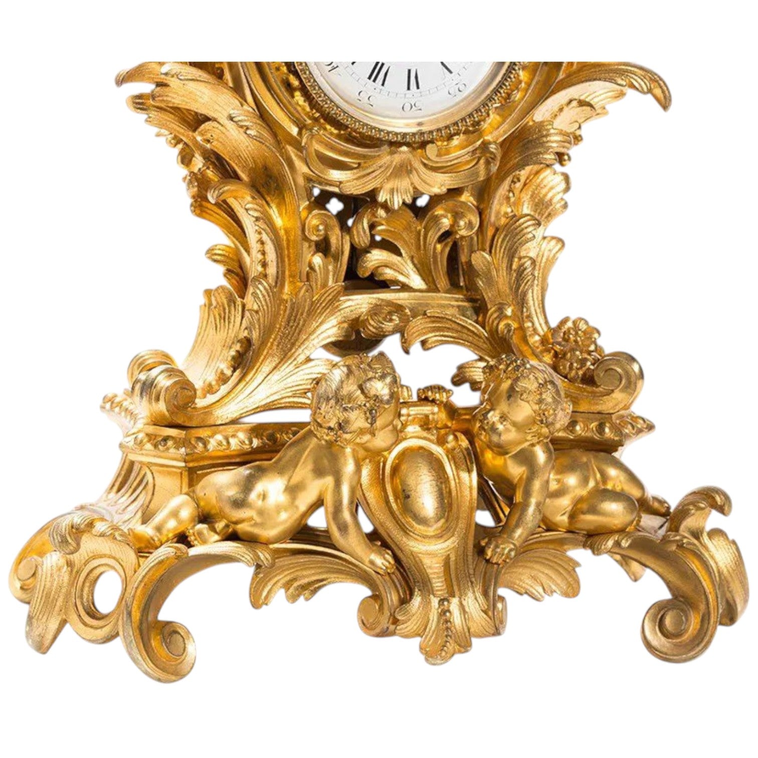 Napoleon III Ormolu Clock Set Garniture - Antiquité Gallery