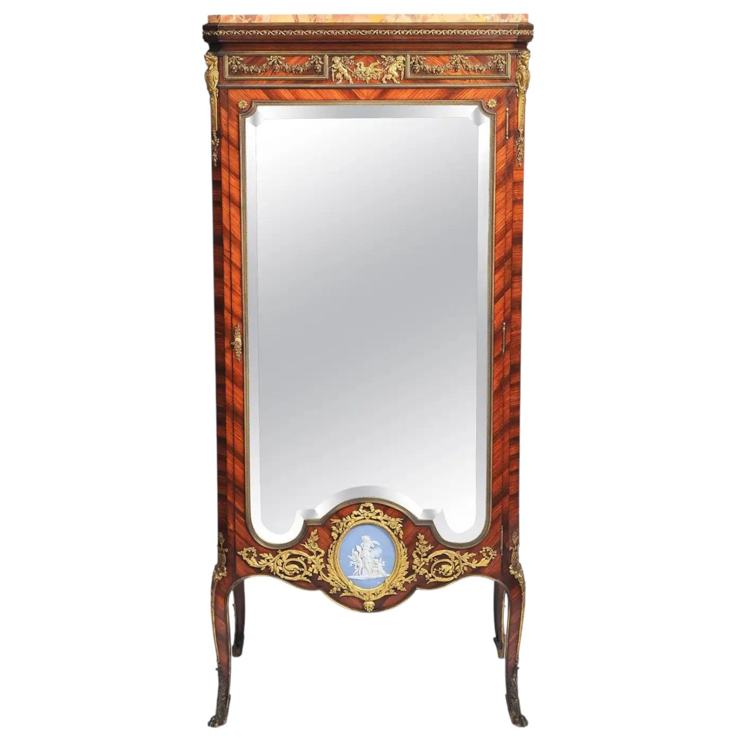 Louis XV style kingwood vitrine - Antiquité Gallery