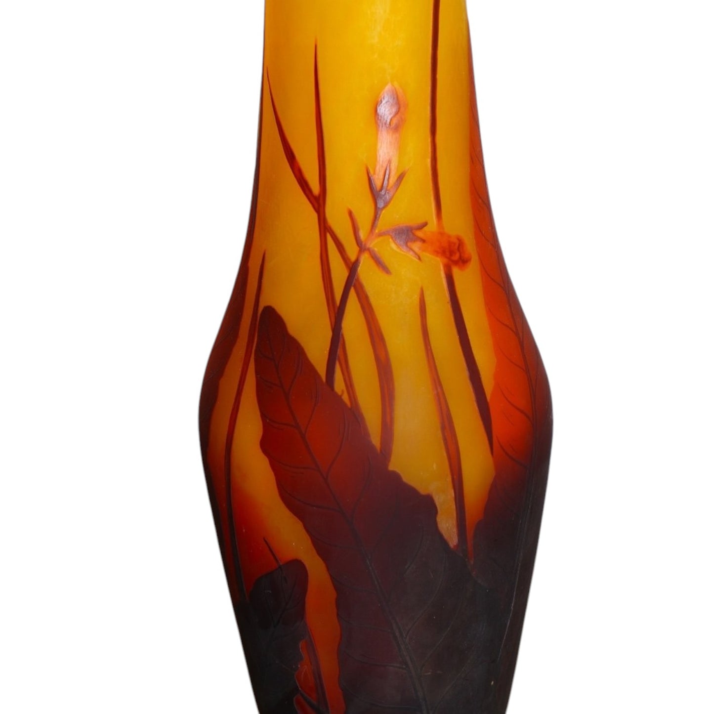Very Large Vase Daum Nancy Cross Of Lorraine -23.8 Inch - Art Nouveau Circa 1905 - Antiquité Gallery