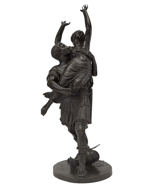 French 19th Century Patinated Bronze Group Titled "The Abduction of the Sabine Women" - Antiquité Gallery