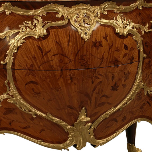 A Marquetry and Gilt-Bronze Commode by Emmanuel Zwiener - Antiquité Gallery