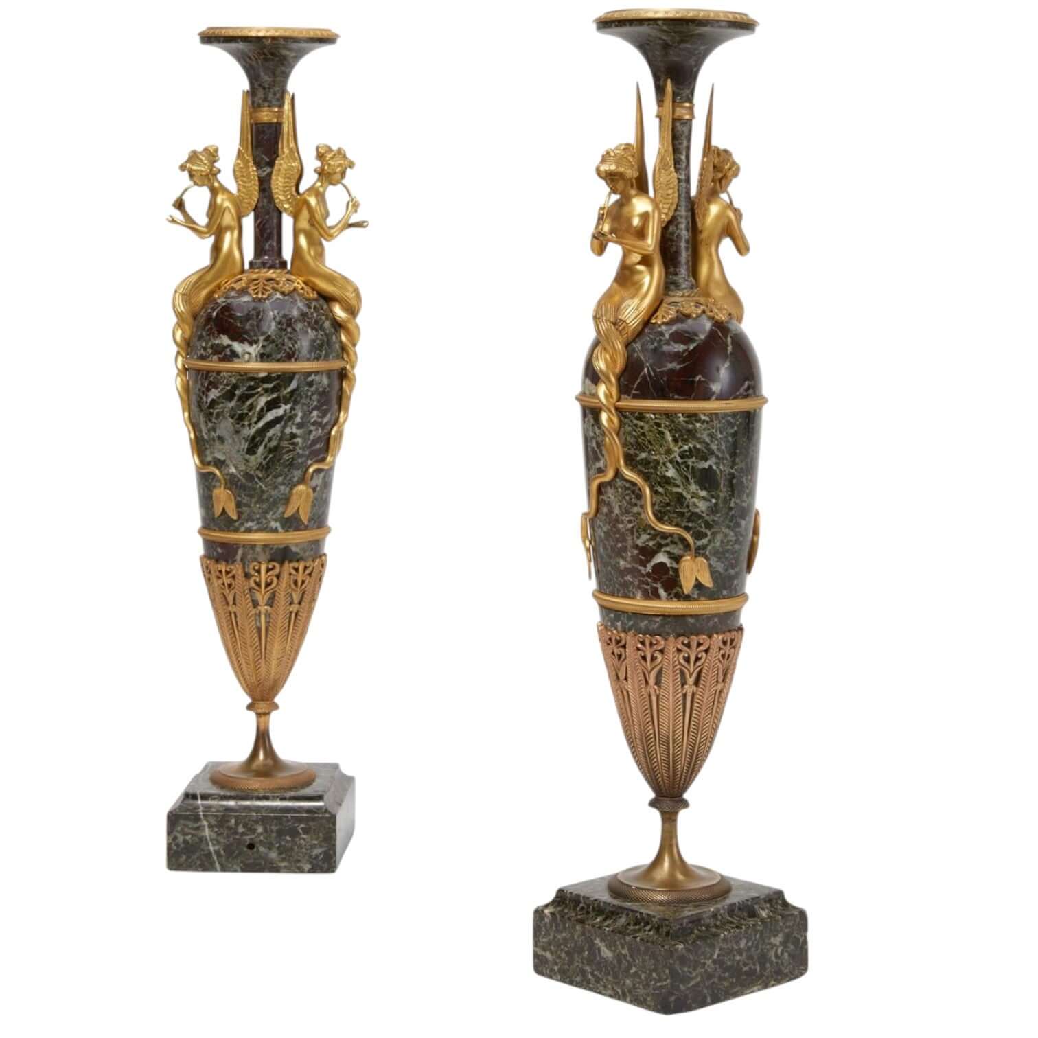 A pair of French Empire-style vases - Antiquité Gallery