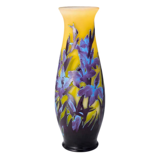 Émile Gallé Cameo Glass Vase (c. 1900) - Antiquité Gallery