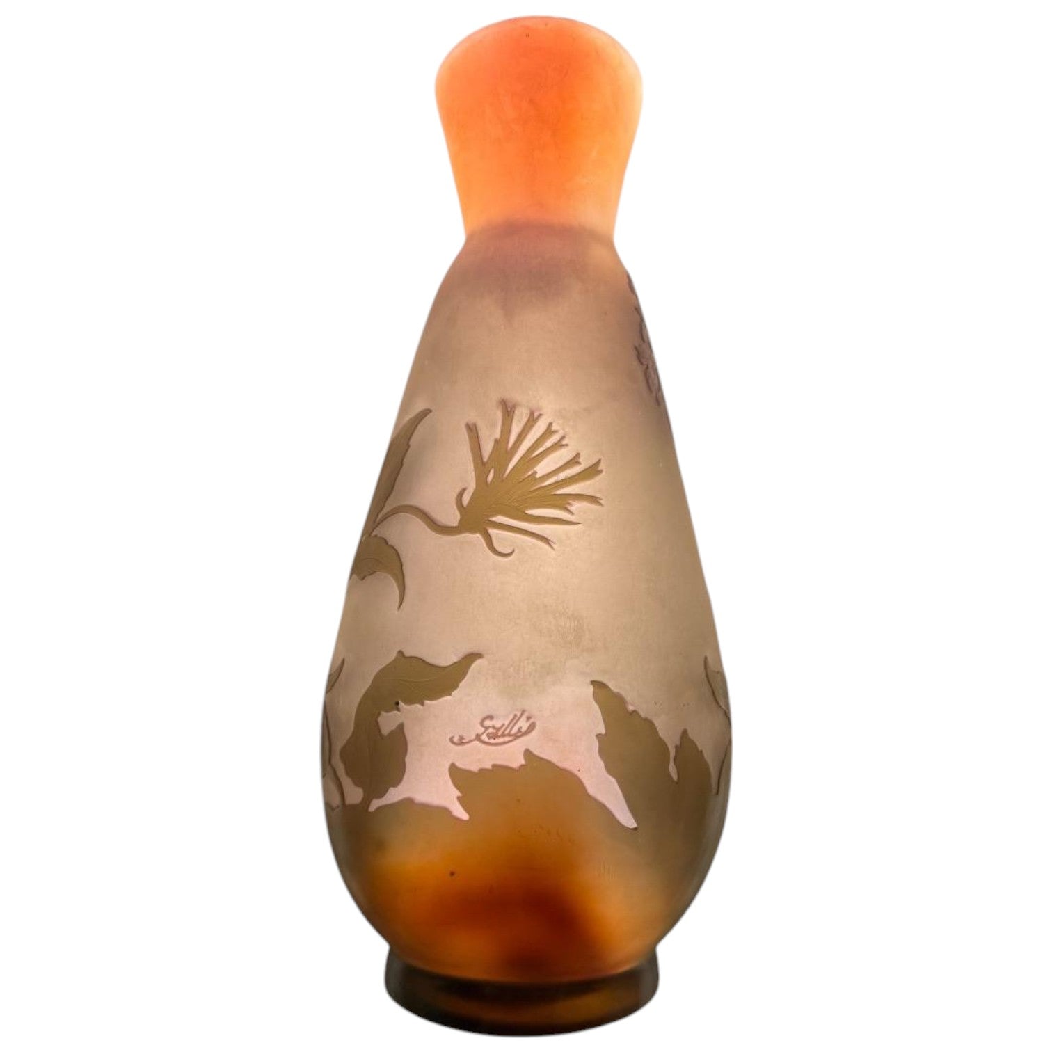 Émile Gallé (1846–1904) – Art Nouveau Hydrangea Vase - Antiquité Gallery