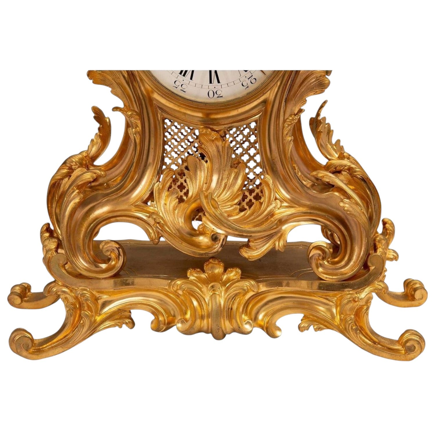 A French Louis XV St. Ormolu Clock Signed Richond - Antiquité Gallery