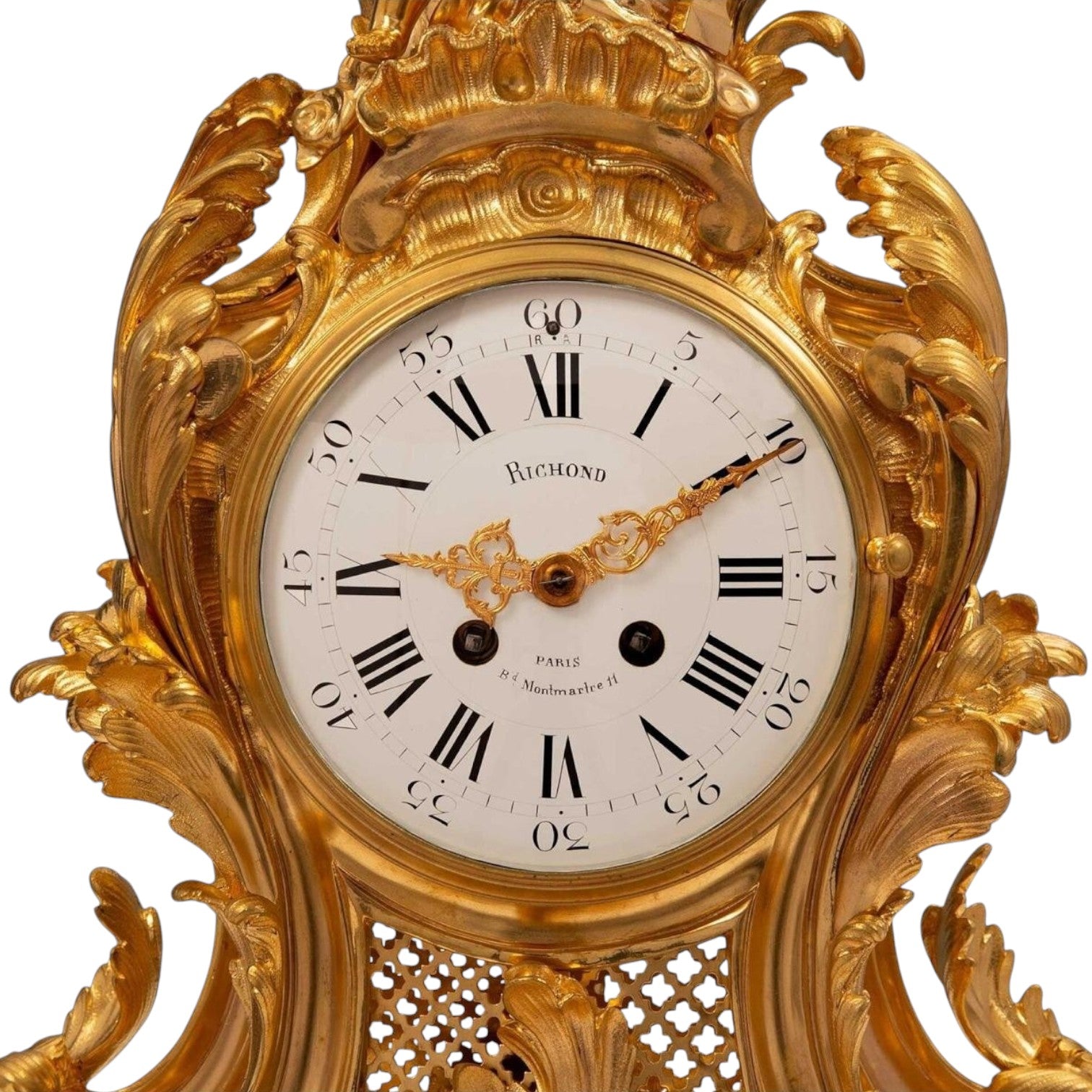 A French Louis XV St. Ormolu Clock Signed Richond - Antiquité Gallery