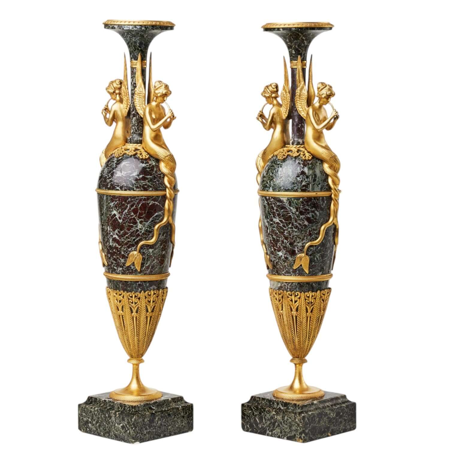 A pair of French Empire-style vases - Antiquité Gallery