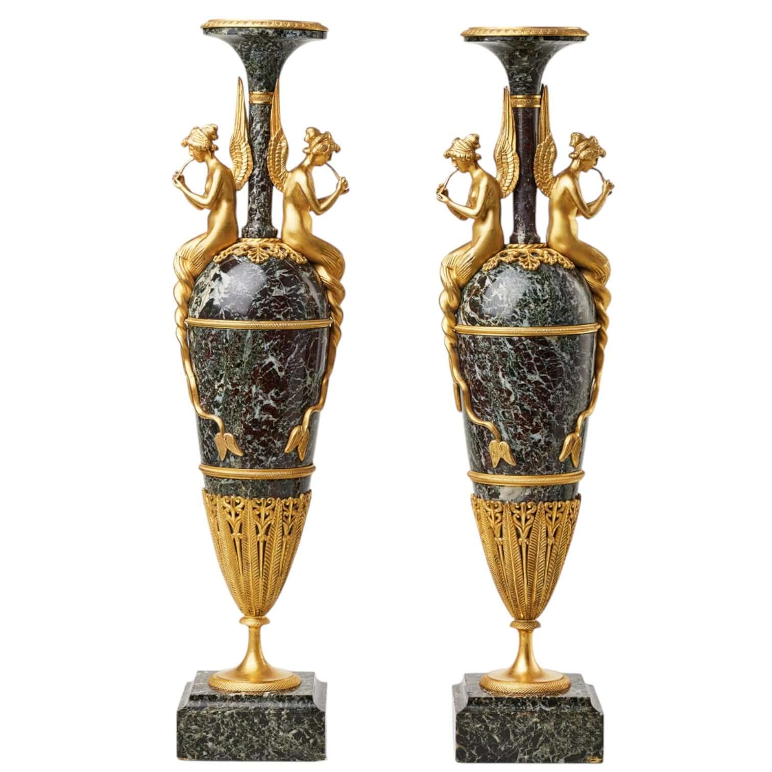 A pair of French Empire-style vases - Antiquité Gallery