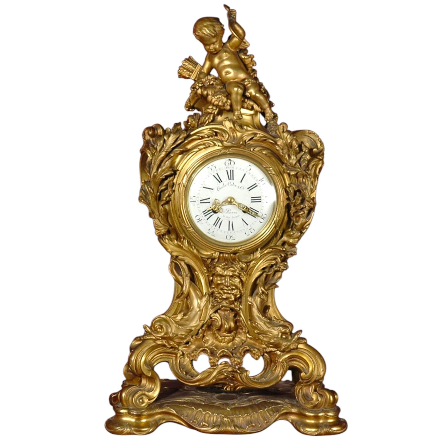 Léon MESSAGÉ (1842-1901) bronze clock - Antiquité Gallery