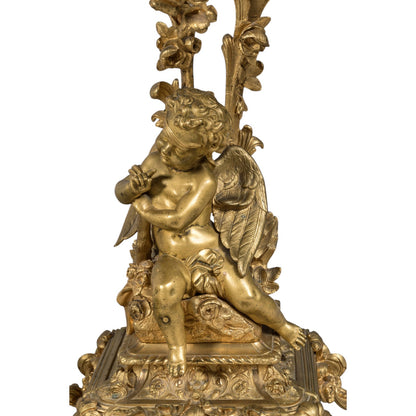 Henri Picard pair of candelabra with eight light arms - Antiquité Gallery