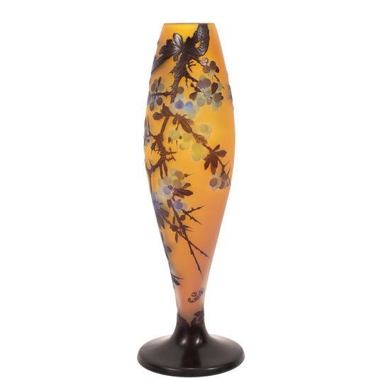 D'EMILE GALLE  CAMEO GLASS VASE - Antiquité Gallery