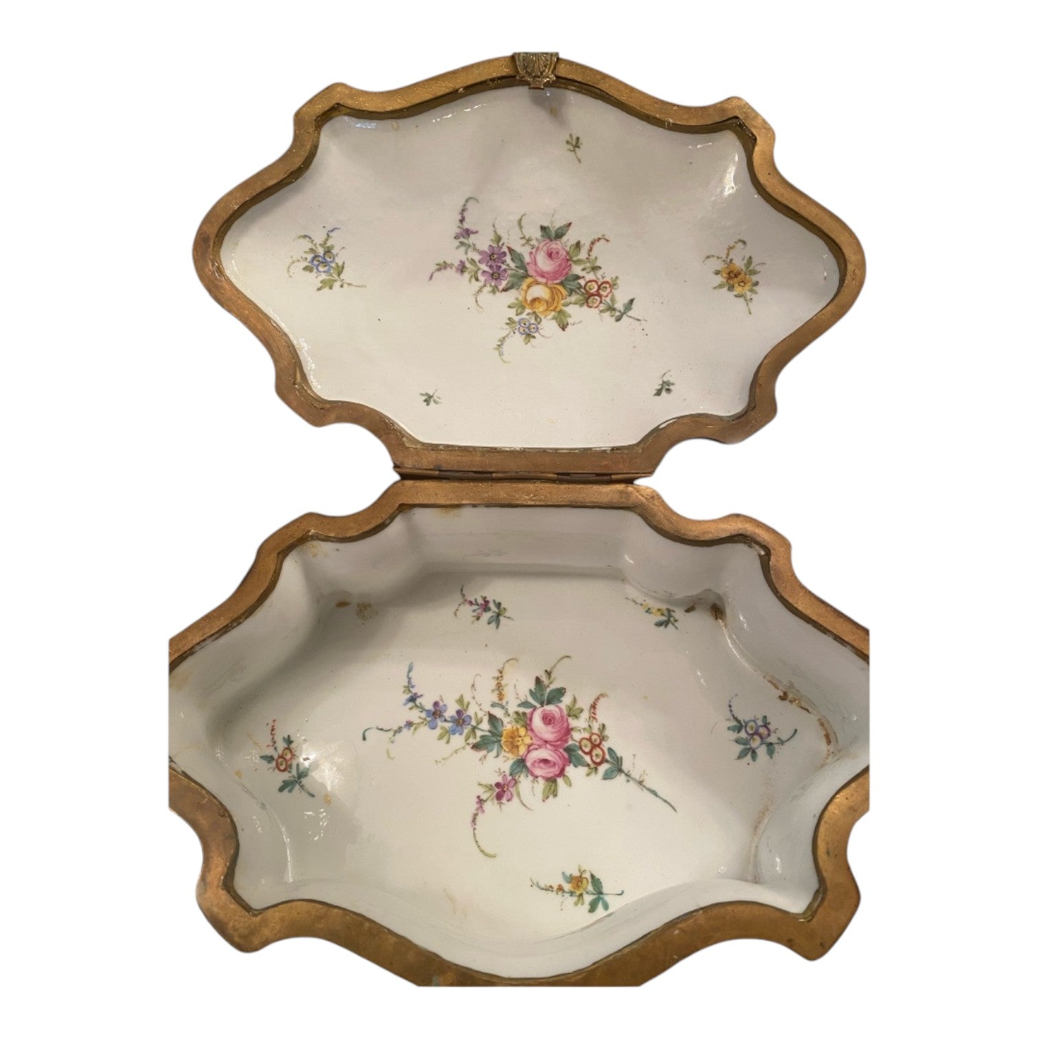 19th Century French Sèvres Porcelain Jewelry Box - Antiquité Gallery