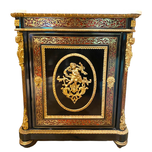 Cabinet In Boulle Marquetry, Napoleon III Period - Antiquité Gallery
