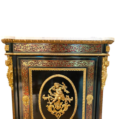 Cabinet In Boulle Marquetry, Napoleon III Period - Antiquité Gallery