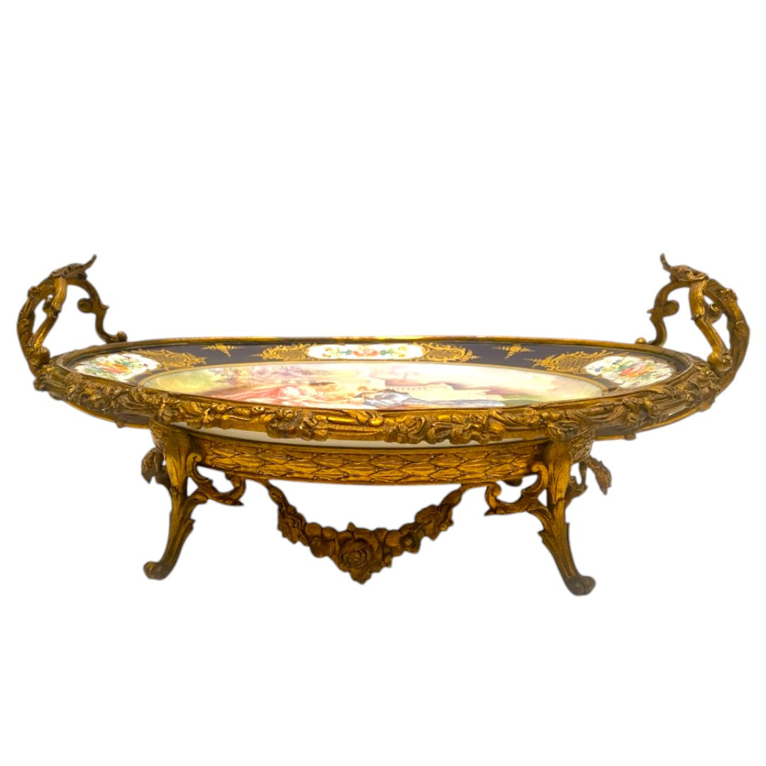 oval sevres plate - Antiquité Gallery