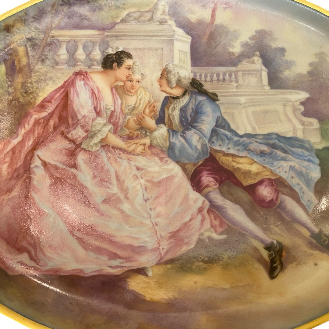 oval sevres plate - Antiquité Gallery