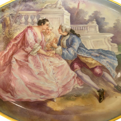 oval sevres plate - Antiquité Gallery