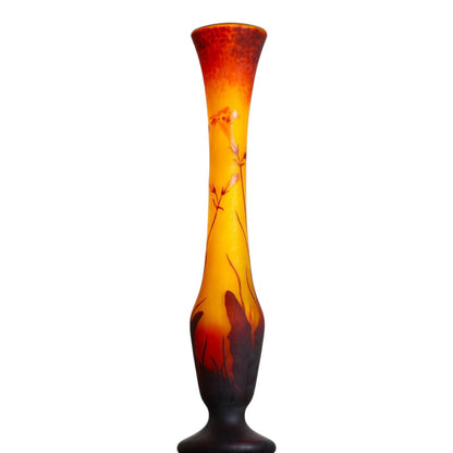 Very Large Vase Daum Nancy Cross Of Lorraine -23.8 Inch - Art Nouveau Circa 1905 - Antiquité Gallery