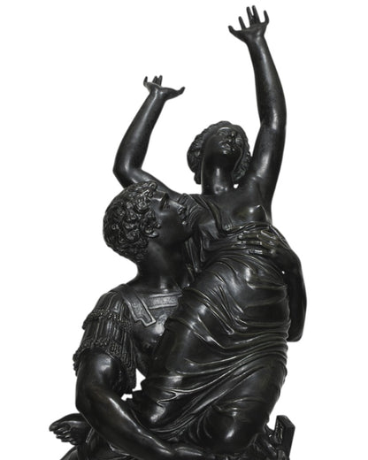 French 19th Century Patinated Bronze Group Titled "The Abduction of the Sabine Women" - Antiquité Gallery