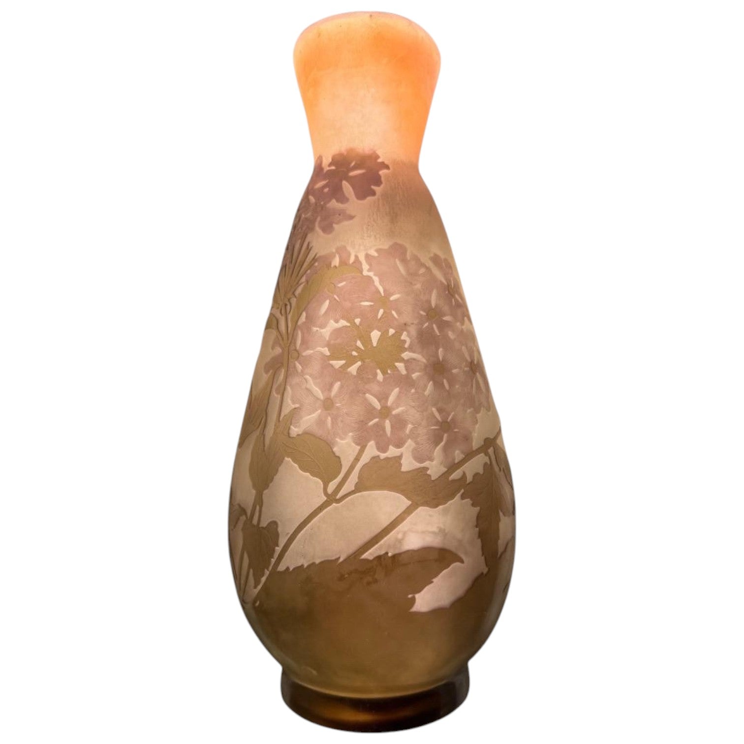 Émile Gallé (1846–1904) – Art Nouveau Hydrangea Vase - Antiquité Gallery