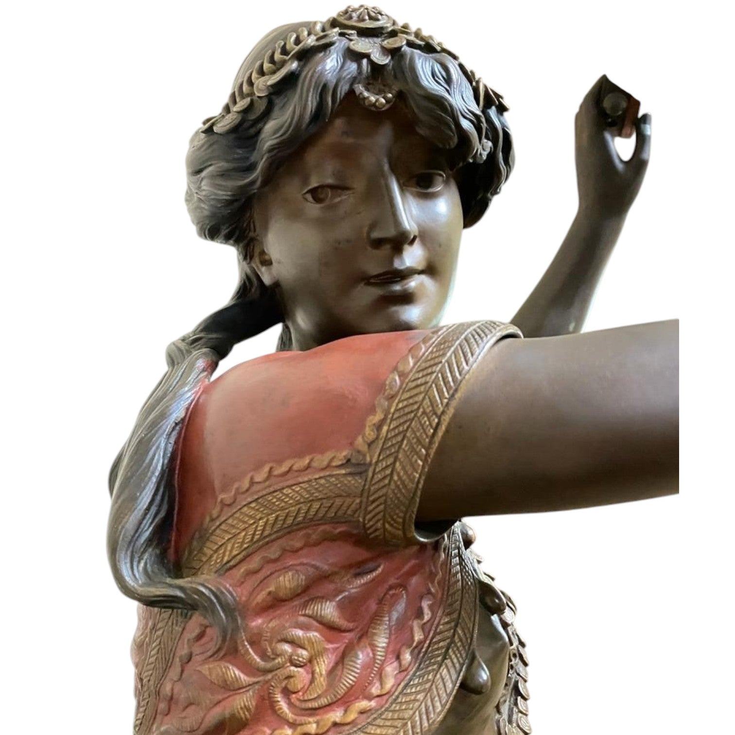 ESMERALDA & GOAT BRONZE STATUE - Antiquité Gallery