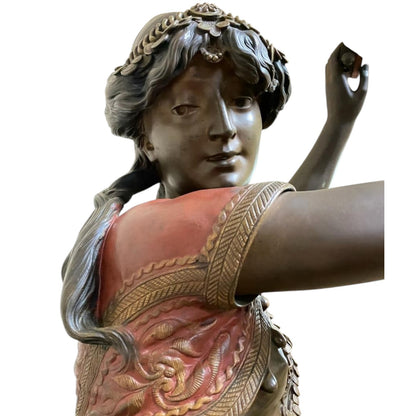 ESMERALDA & GOAT BRONZE STATUE - Antiquité Gallery