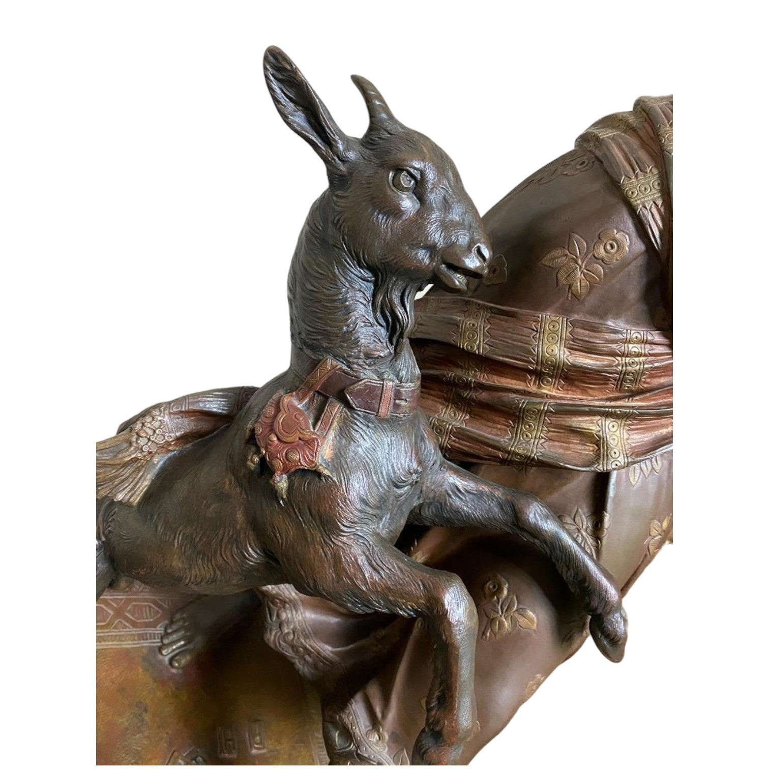 ESMERALDA & GOAT BRONZE STATUE - Antiquité Gallery